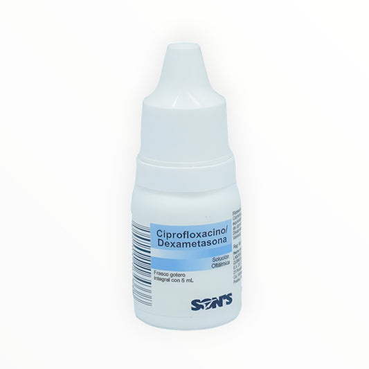 ciprofloxacino con Dexametasona